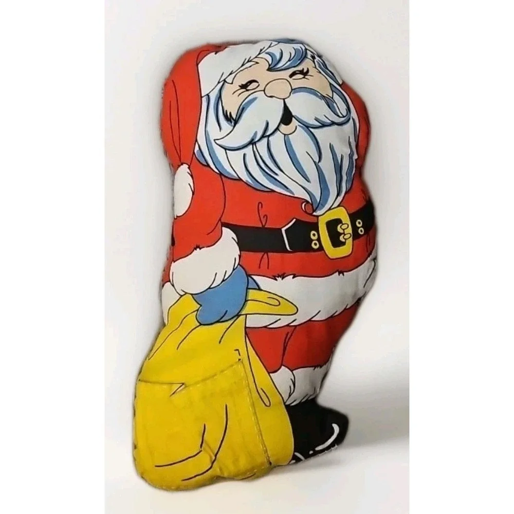 Vintage Santa Claus Pillow Handmade Christmas 16